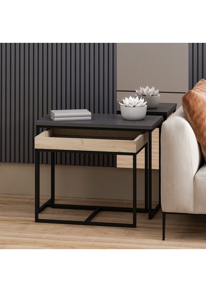 Alen Yan Sehpa-Antrasit modelleri