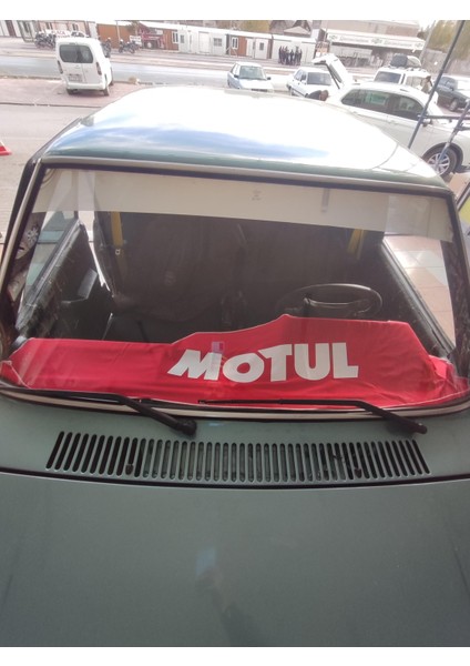 Motul Baskılı Oto Göğüs Örtüsü Kırmızı
