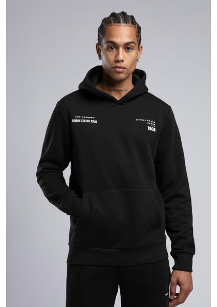 Art Erkek Kapüşonlu Sweatshirt Siyah fiyatları