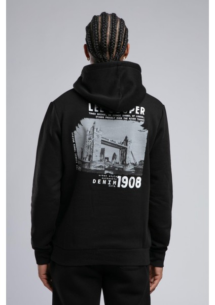 Art Erkek Kapüşonlu Sweatshirt Siyah modelleri