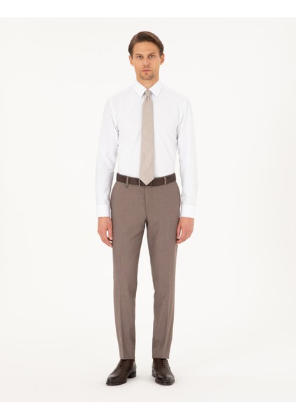 Erkek Beyaz Slim Fit Uzun Kollu Basic Gömlek 50292552-VR013 fırsatları