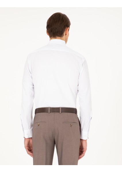 Erkek Beyaz Slim Fit Uzun Kollu Basic Gömlek 50292552-VR013 indirimleri
