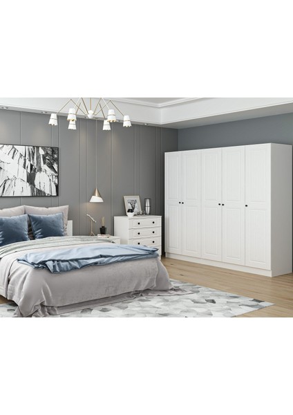 Kale210 Yatak Odası Set 72 Beyaz Mebran
