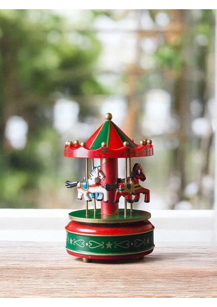 Yılbaşı Hediyelik Dekor Süsü Dekoratif Müzikli Atlı Karınca 18 cm