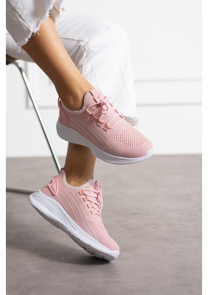 Pembe Buz Unisex Yıkanabilir Rahat Hava Alabilen Kokusuz Triko Spor Ayakkabı Sneaker 015 modelleri