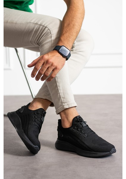 Siyah Unisex Yıkanabilir Rahat Hava Alabilen Kokusuz Triko Spor Ayakkabı Sneaker 015 indirimleri