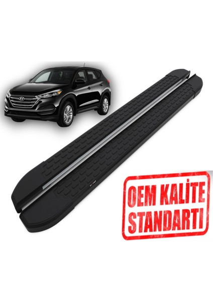 Tucson 2015 2020 Araca Özel Nevada Siyah Yan Basamak