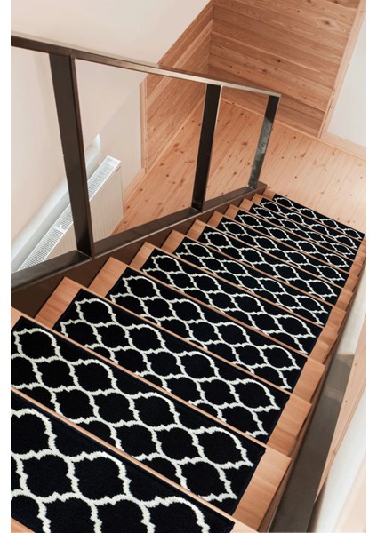 Dikdörtgen Dokuma Merdiven Halısı Kendinden Yapışkanlı