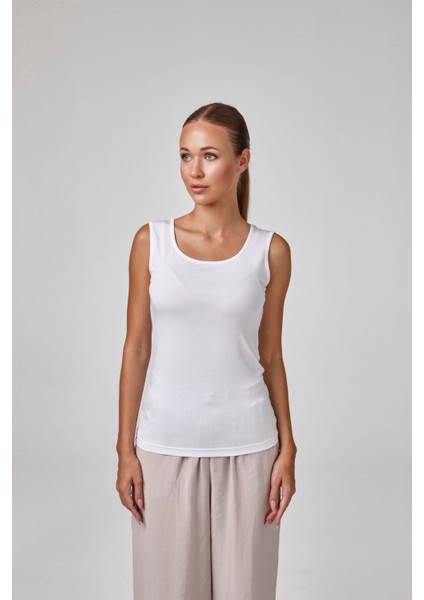 Kadın Askılı Body T-Shirt Fıt Kalıp