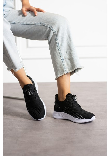 Siyah Beyaz Unisex Yıkanabilir Rahat Hava Alabilen Kokusuz Triko Spor Ayakkabı Sneaker 015 fiyatları