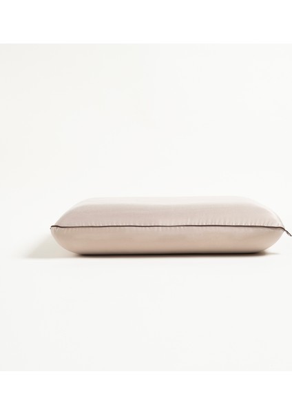 Lefke Klasik Model Viskon Visko Yastık 60x40x13 Cm Bej