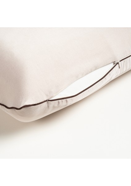 Lefke Klasik Model Viskon Visko Yastık 60x40x13 Cm Bej modelleri