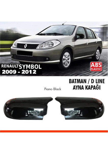 Renault Symbol 2 Batman Yarasa Ayna Kapağı Piano Black 2009 - 2012 Arası