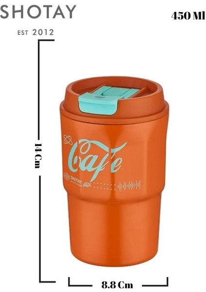 - Stainless Steel Mug Kahve Bardağı 450 ml