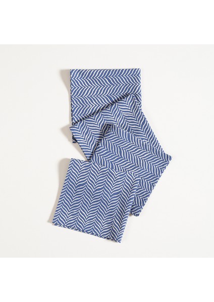 Gaya Baskılı 4'lü Pamuk %100 Pamuk Peçete 43x43 Cm Mavi