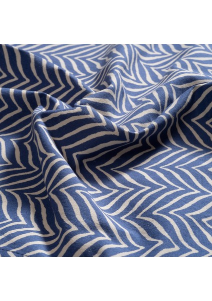 Gaya Baskılı 4'lü Pamuk %100 Pamuk Peçete 43x43 Cm Mavi modelleri