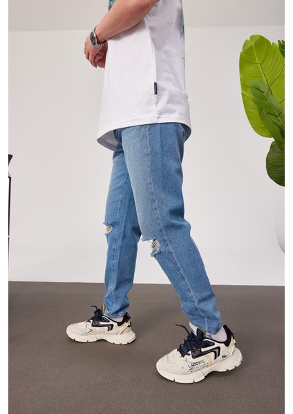 5101 Dizi Yırtık Slim Mavi Jean modelleri
