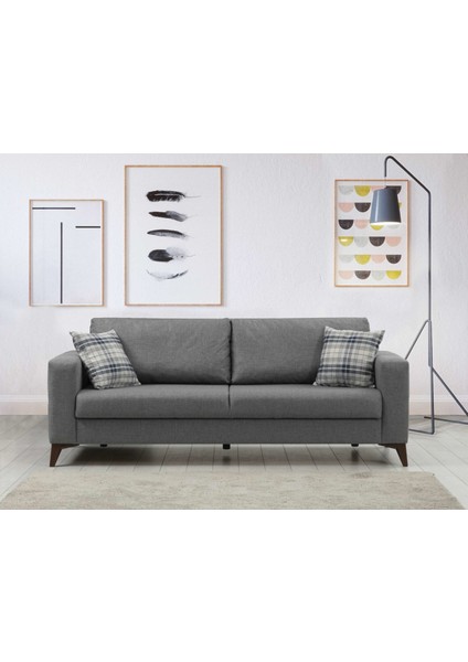 Kristal 3+1 Berjer Koltuk Takımı Koyu Gri fırsatları