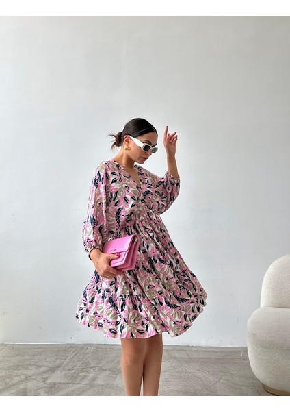 Dk Desenli Mini Elbise fiyatları
