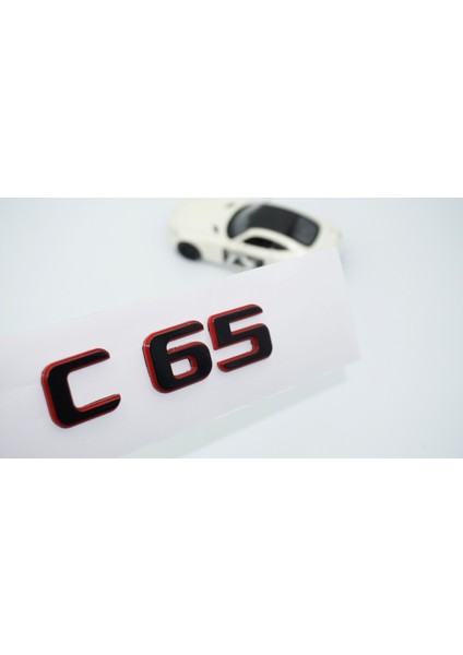 C 65 Bagaj Kırmızı Siyah Abs Yazı Logo Benz Ile Uyumlu