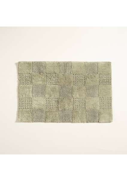Punjab Pamuklu Banyo Paspası 60 x 90 cm Yeşil