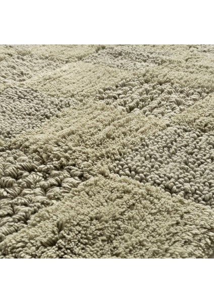 Punjab Pamuklu Banyo Paspası 60 x 90 cm Yeşil