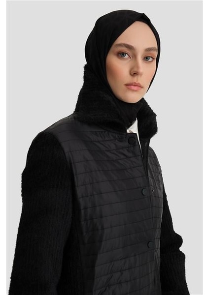 Yumuşak Trikolu Kapitone Kap 24K7507 Siyah