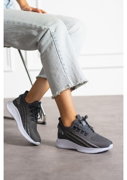 Füme Buz Unisex Yıkanabilir Rahat Hava Alabilen Kokusuz Triko Spor Ayakkabı Sneaker 015 fiyatları