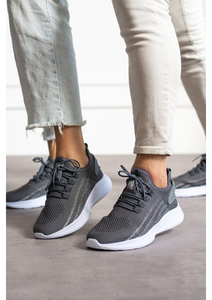 Füme Buz Unisex Yıkanabilir Rahat Hava Alabilen Kokusuz Triko Spor Ayakkabı Sneaker 015 fırsatları