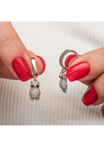 Gümüş Sallantılı Baykuş Kadın Küpe fiyatları