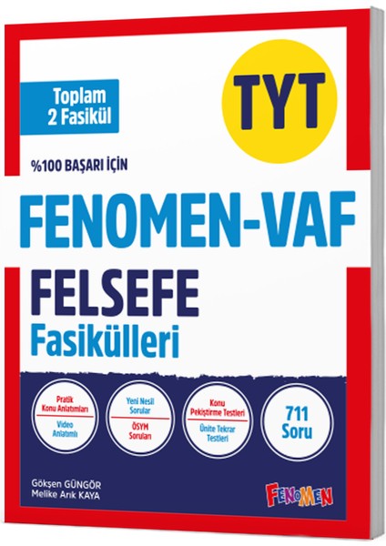 Fenomen Yayıncılık TYT VAF Felsefe Fasikül Seti