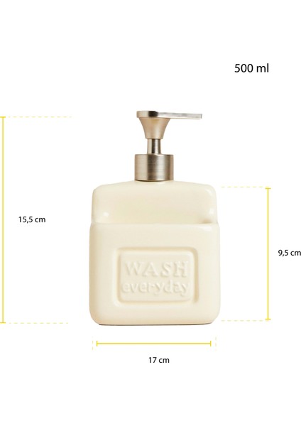 Ashton Grey Sıvı Sabunluk 500 ml Dayanıklı Malzeme Ergonomik Pompa ve Modern Gri Tasarım fırsatları