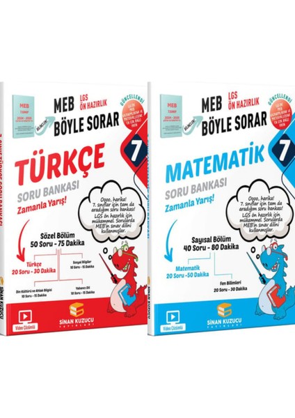 7. Sınıf Türkçe Soru Bankası ve Matematik Soru Bankası