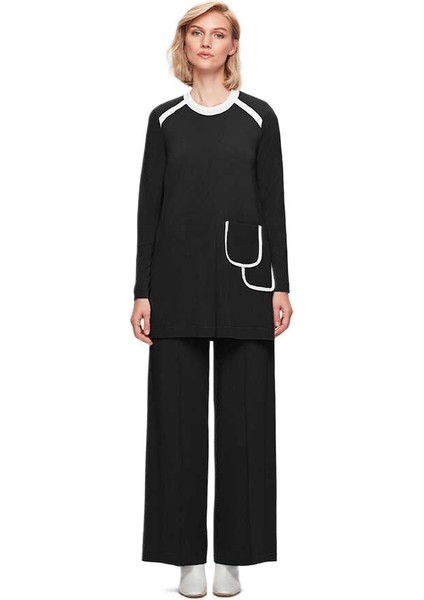 MİSS DALİDA Triko Pantolon T25K-7001 Siyah