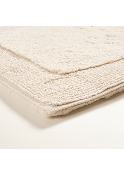 Punjab Çift Taraflı Pamuk Banyo Paspası 60 x 90 cm Natural modelleri