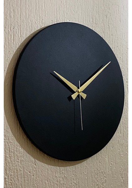 Round Model Bohem Dekoratif Metal Sıvama Akar SESSİZ Mekanizmalı Duvar Saati (40*40 Cm)
