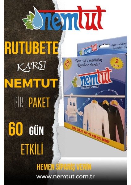 Nem Alıcı Önleyici Rutubet Küf Giderici Emici Korozyon Önleyici Koku Giderici 1 kg 1 Kutu 2 Paket