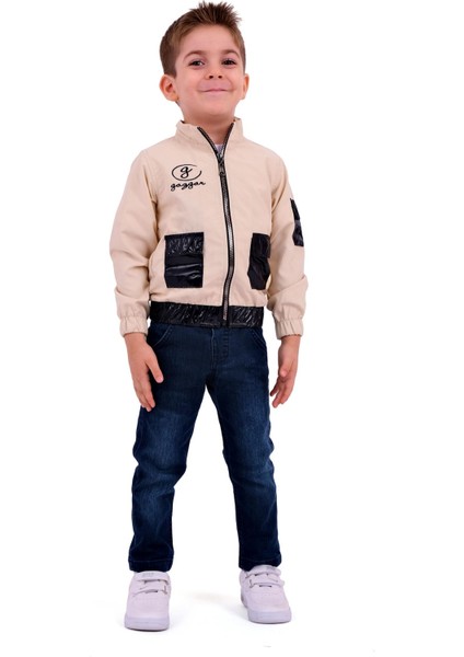 Erkek Çocuk Ceket (Mont) Pantolon ve T-Shirt Takımı modelleri