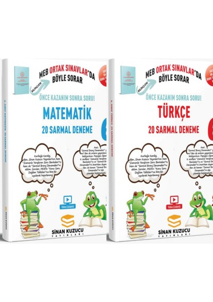 6.sınıf Türkçe 20 Sarmal Deneme ve 6.sınıf Matematik 20 Sarmal Deneme Sinan Kuzucu