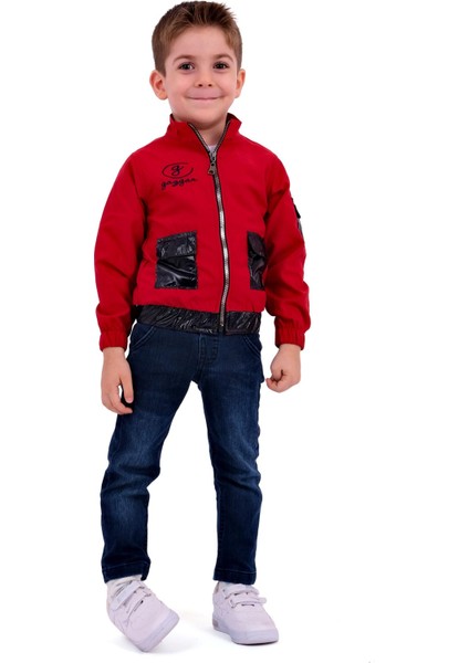 Erkek Çocuk Ceket (Mont) Pantolon ve T-Shirt Takımı modelleri