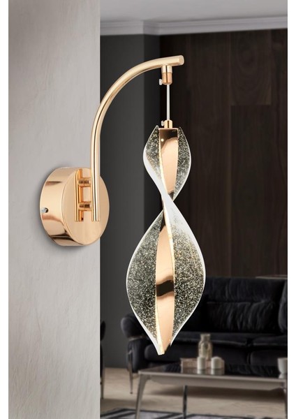 Istanbul Avize Mars Gold Ledli Lüx Modern Aplik