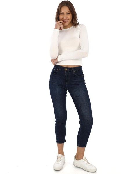 Likralı Pamuk Tişört-Slim Fit -Krem fiyatları