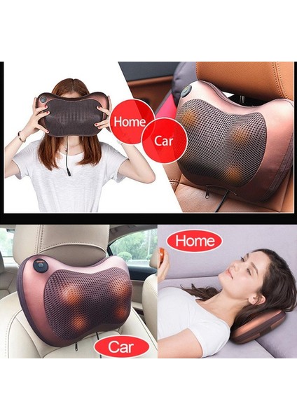Car Home Ovmalı Masaj Yastığı - Araç Boyun Masaj Aleti