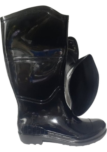 Kadın Siyah Uzun Bahçe Yağmur Çizmesi EMK2036-97 fırsatları