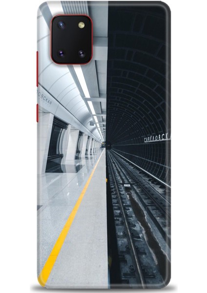 Samsung Galaxy A81 / Note 10 Lite Kılıf Hd Baskılı - Metro Station + 9h Nano Ekran Koruyucu