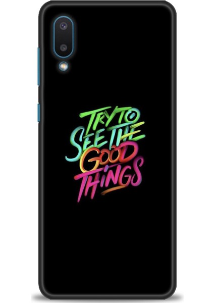 Samsung Galaxy A02 Kılıf Hd Baskılı - Good Things + 9h Nano Ekran Koruyucu