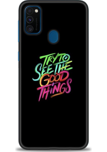 Samsung Galaxy M30S Kılıf Hd Baskılı - Good Things + 9h Nano Ekran Koruyucu