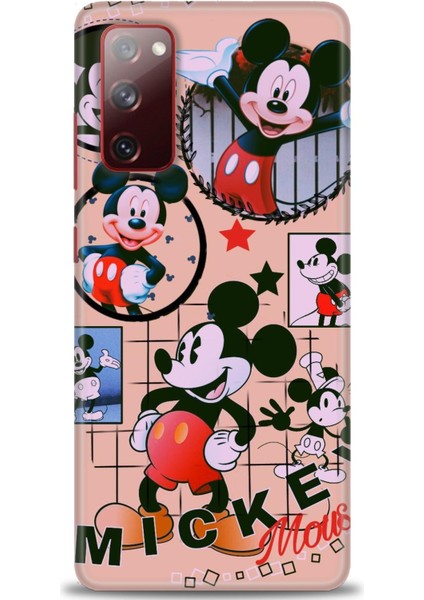 Samsung Galaxy S20 Fe Kılıf Hd Baskılı - Mickey Mouse + 9h Nano Ekran Koruyucu