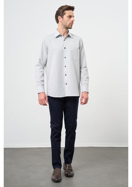 Siyah Uzun Kol Kendinden Cepli Pamuklu Classic Comfort Fit Gömlek 1004245213 modelleri