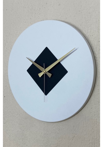 Roundka Model Bohem Dekoratif Metal Sıvama Akar SESSİZ Mekanizmalı Duvar Saati (40*40 Cm)